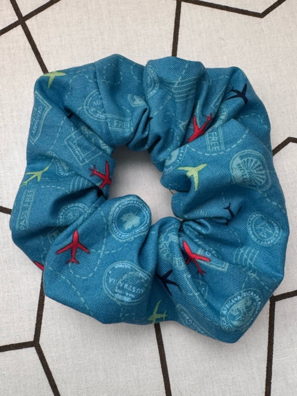 Airplane Travel Scrunchie